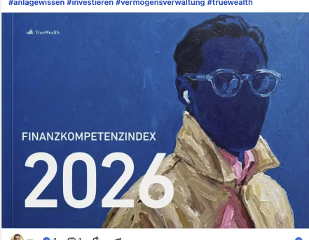Mann in blau atitelbild von einem Finanzraport